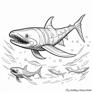 Playful Plesiosaurus Coloring Pages 2