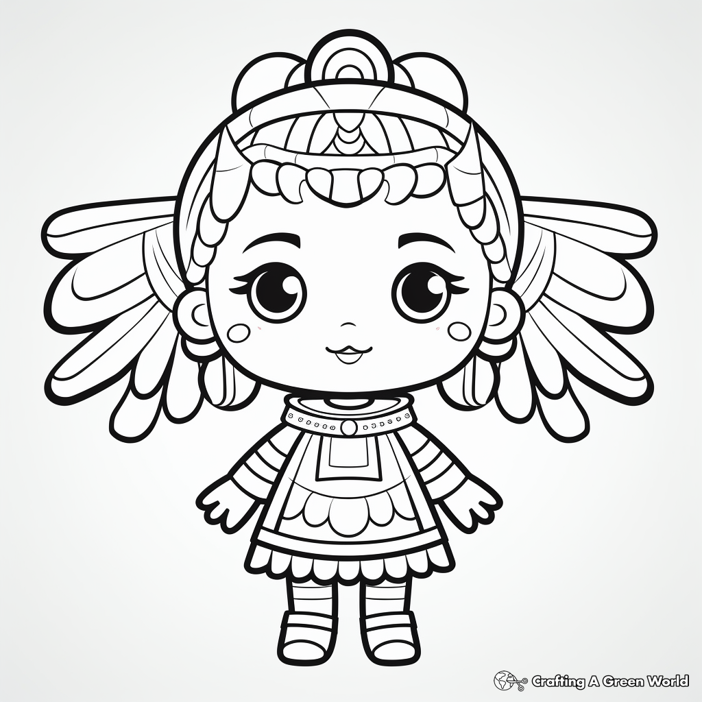 Pleasant Rainbow Coloring Pages 4