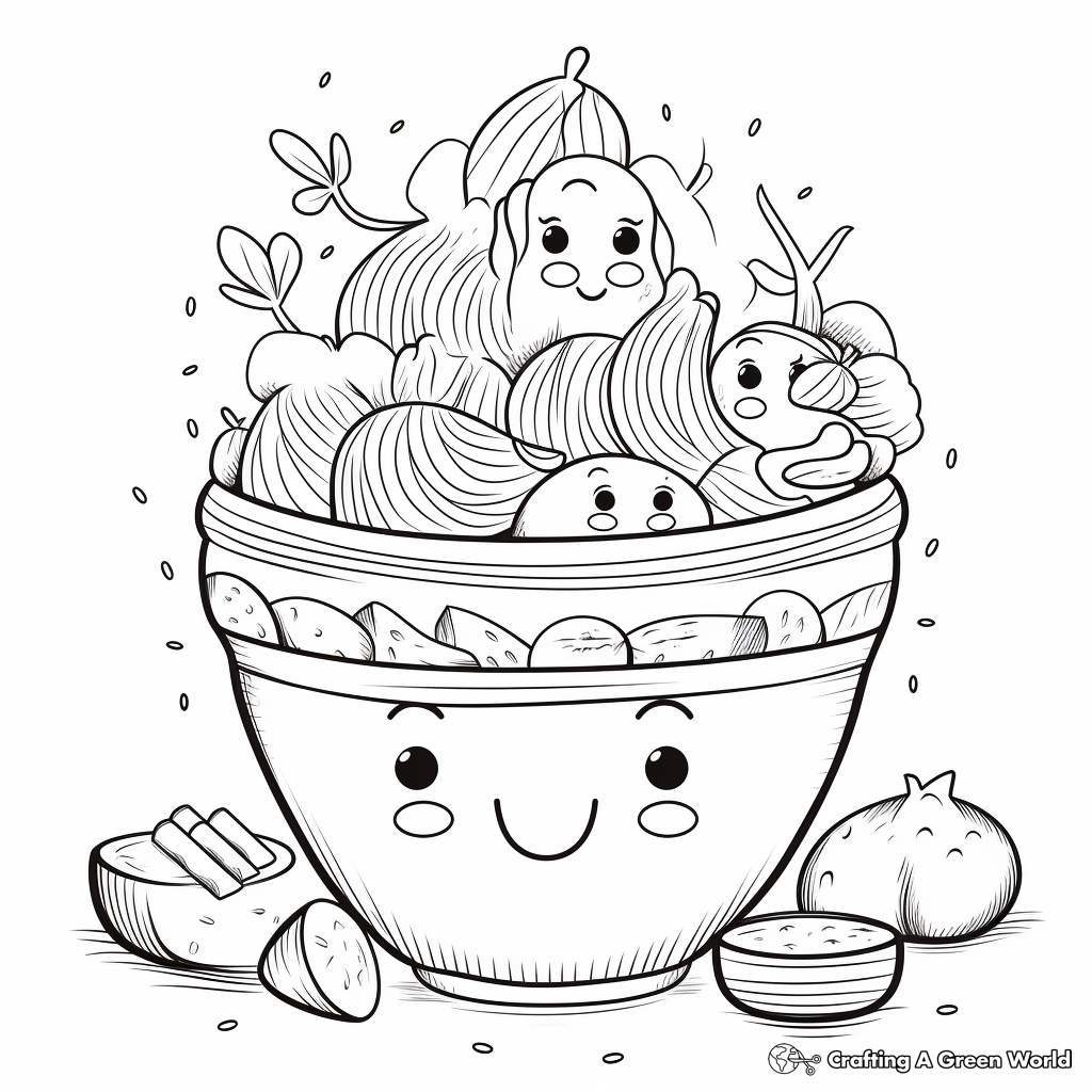 Pleasing Pasta Coloring Pages 4