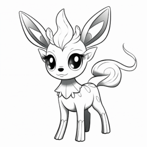 Pokemon Deerling Coloring Pages 1