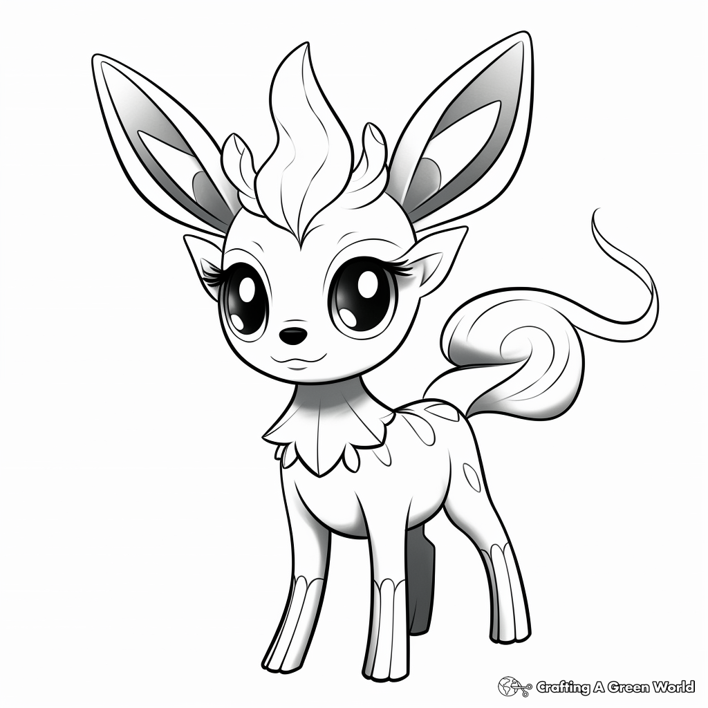 Pokemon Deerling Coloring Pages 1