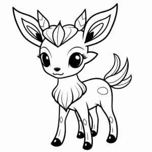 Pokemon Deerling Coloring Pages 2