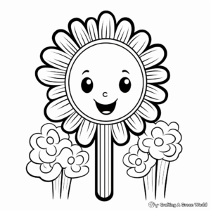Popsicle Ice Cream Coloring Pages for Children 1