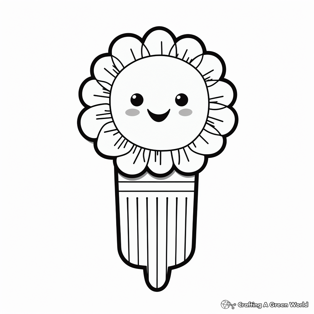 Popsicle Ice Cream Coloring Pages for Children 4