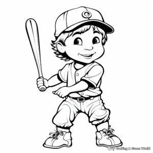 Popular Baseball Players Action Coloring Pages 1