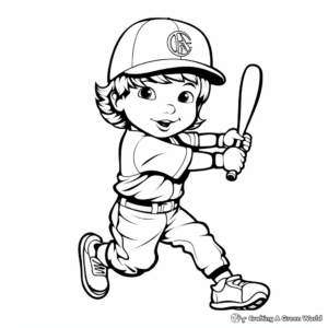 Popular Baseball Players Action Coloring Pages 2