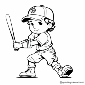 Popular Baseball Players Action Coloring Pages 4