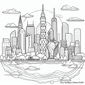 Popular Landmarks of the World Coloring Pages 2