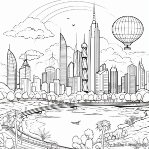 Popular Landmarks of the World Coloring Pages 3