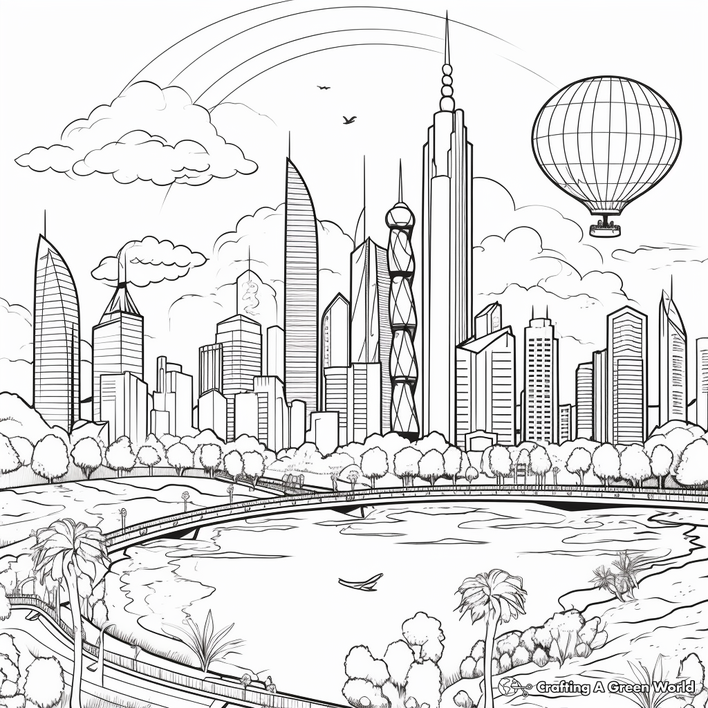 Popular Landmarks of the World Coloring Pages 3