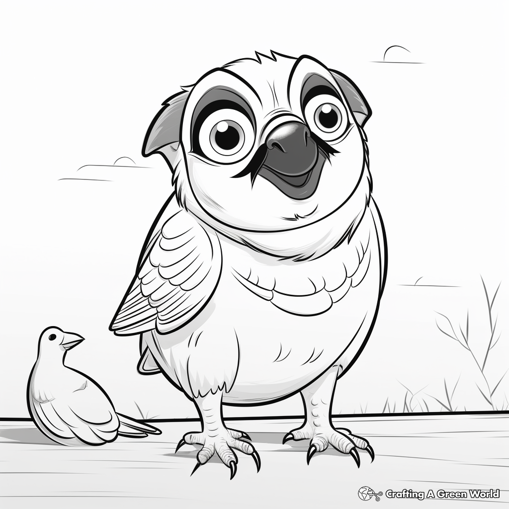 Popular Pets Pug and Parrot Coloring Pages 2