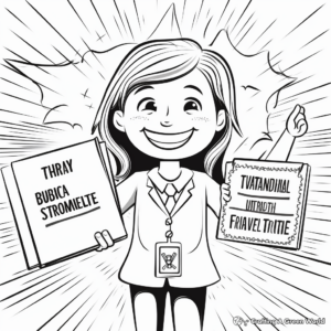 Positive Affirmation Coloring Sheets for Administrative Professionals Day 2