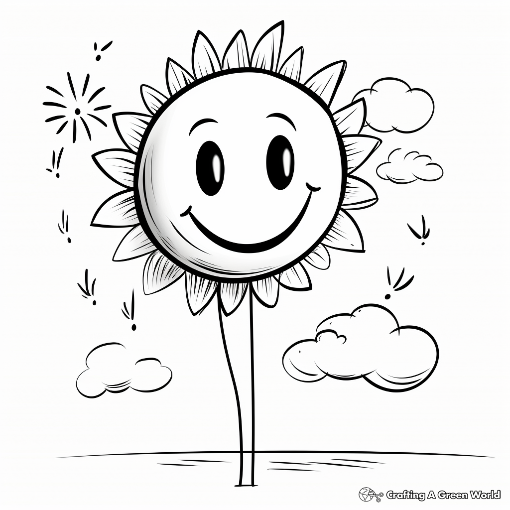 Positive Vibes Only Smiley Balloon Coloring Pages 4