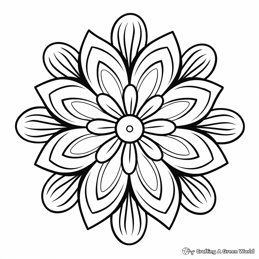 Practical Simple Mandala Coloring Pages for Beginners 1