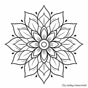 Practical Simple Mandala Coloring Pages for Beginners 2
