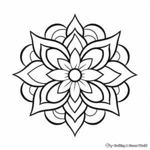 Practical Simple Mandala Coloring Pages for Beginners 4