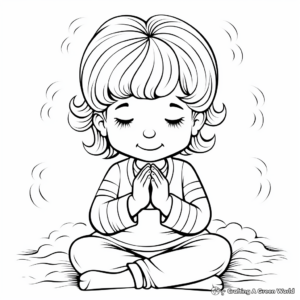 Prayer and Positive Thoughts Get Well Soon Coloring Pages 3