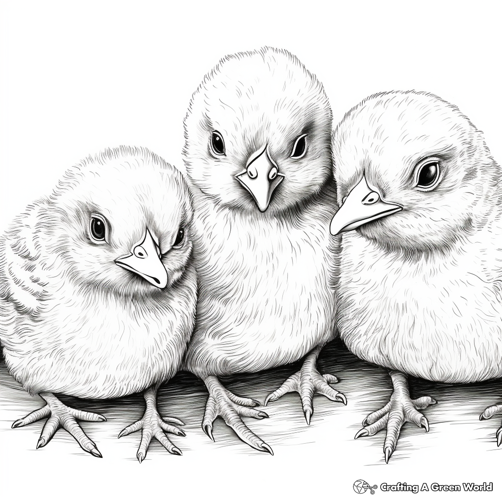 Precious Baby Chicks Coloring Pages 4