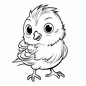 Precious Pigeon Chick Coloring Pages 4