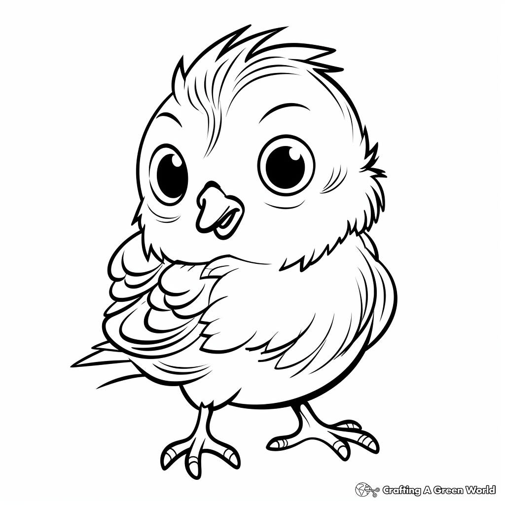 Precious Pigeon Chick Coloring Pages 4