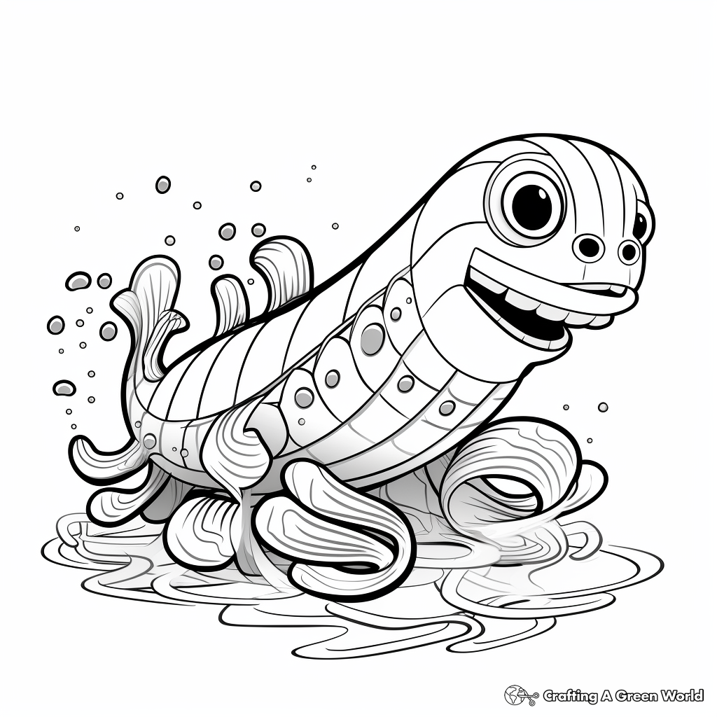 Prehistoric Electric Eel Coloring Pages 3