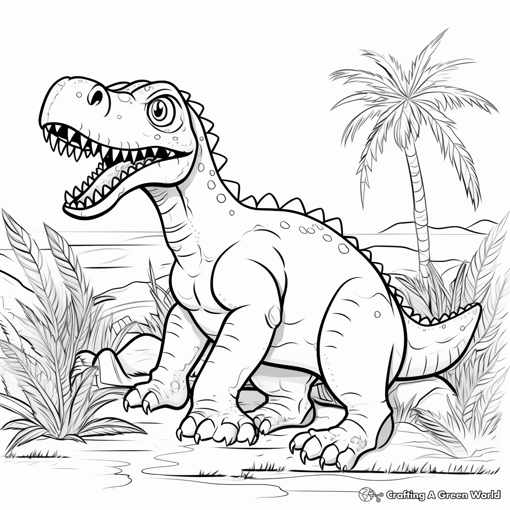 Prehistoric Megalosaurus Coloring Pages 2