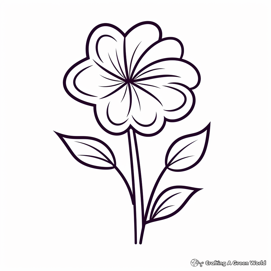 Pretty Lavender Flower Coloring Pages 3
