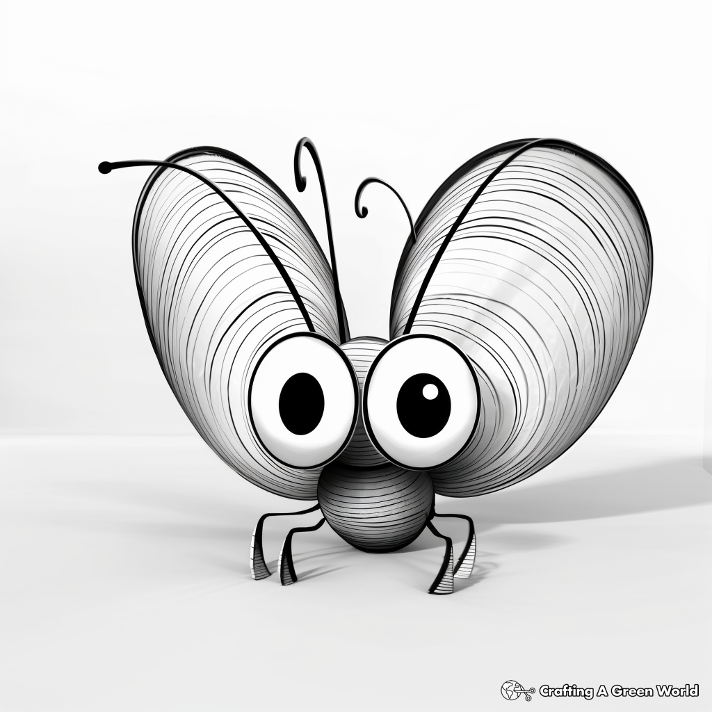 Printable 3D Butterfly Coloring Pages for Talented Artists 2