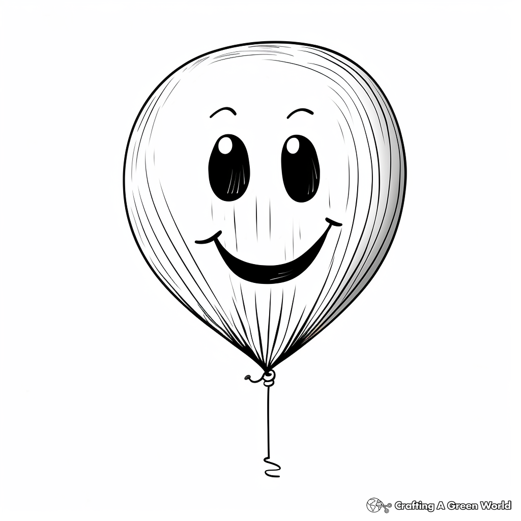 Printable Abstract Balloon Coloring Pages for Artists 1