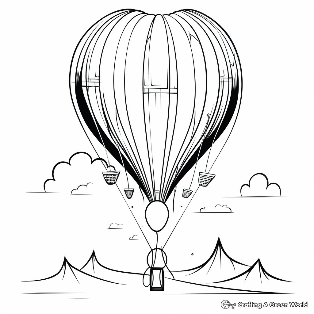 Printable Abstract Balloon Coloring Pages for Artists 2