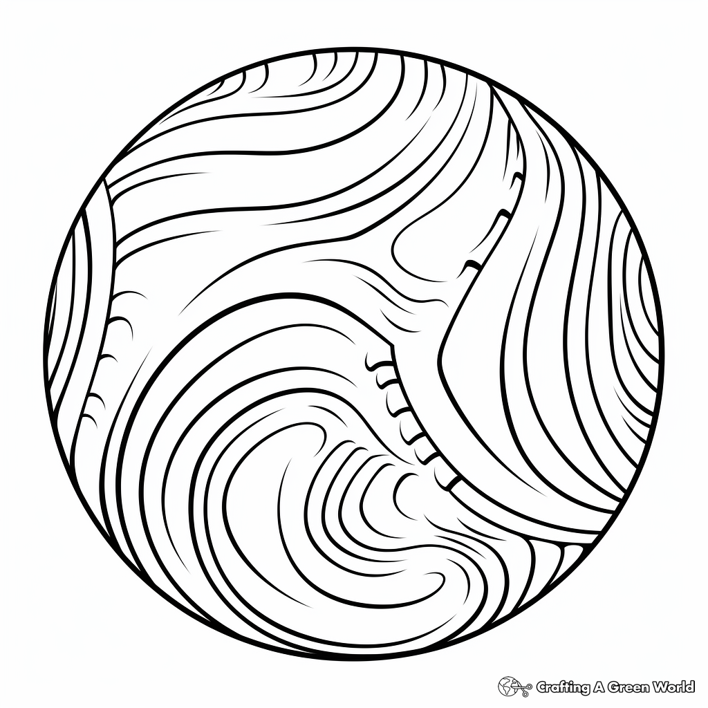 Printable Abstract Baseball Coloring Pages for Artists 1