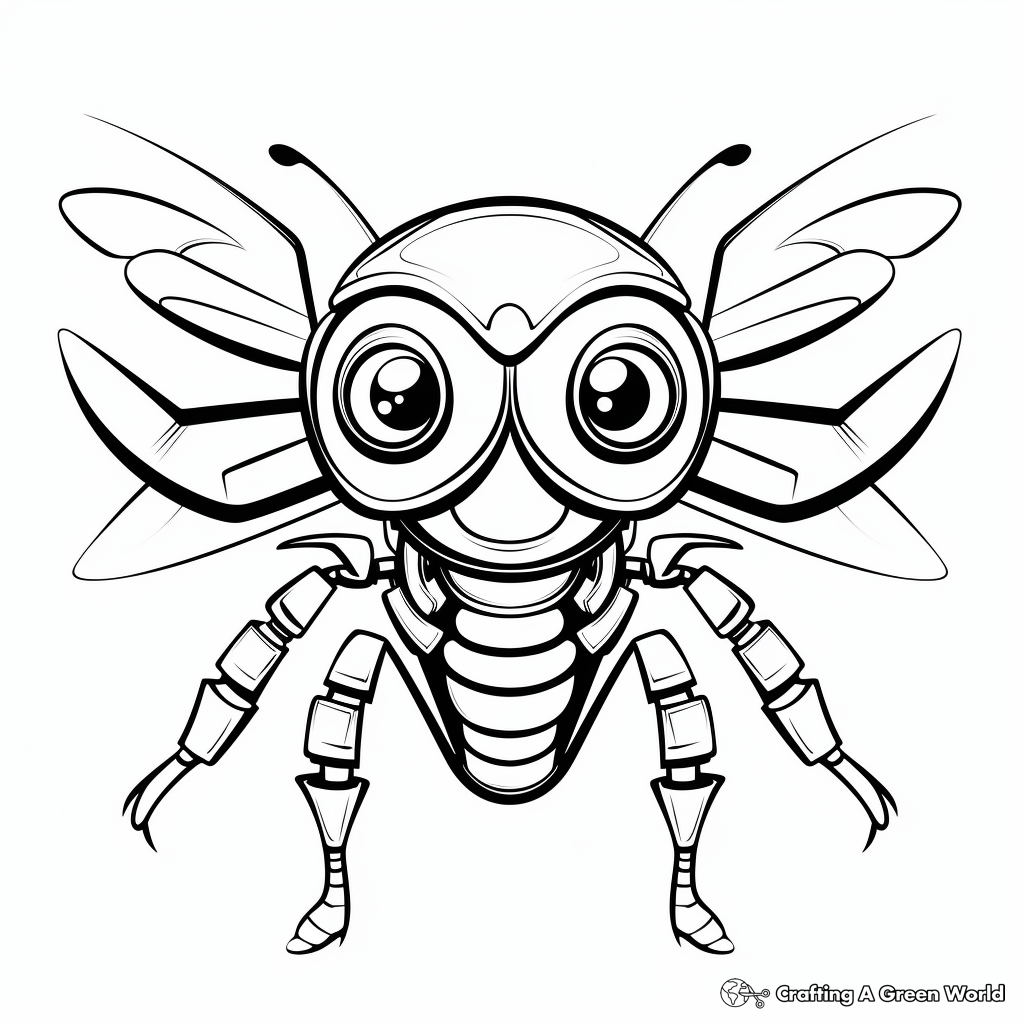 Printable Abstract Bumblebee Coloring Pages for Artists 2