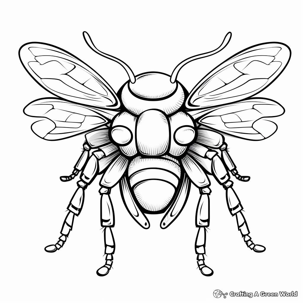 Printable Abstract Bumblebee Coloring Pages for Artists 3