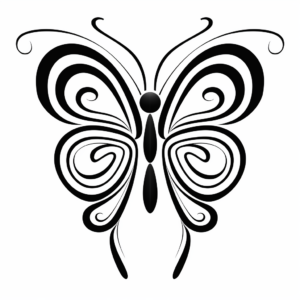 Printable Abstract Butterfly Coloring Pages for Artists 3