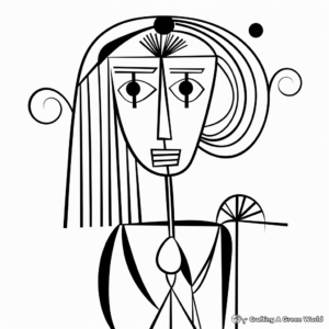 Printable Abstract Fig Art Coloring Pages for Artists 2