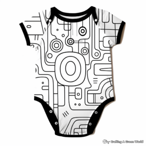 Printable Abstract Leotard Coloring Pages for Artists 1