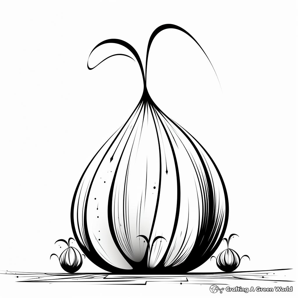 Printable Abstract Onion Coloring Pages for Artists 4