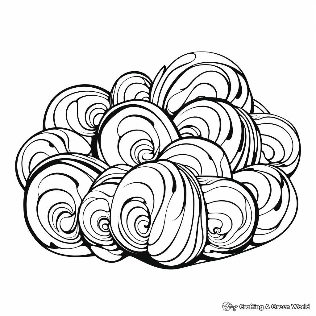 Printable Abstract Watermelon Coloring Pages 1