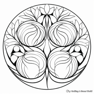 Printable Abstract Watermelon Coloring Pages 4