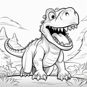 Printable Albertosaurus Dinosaur Coloring Pages for All Ages 1