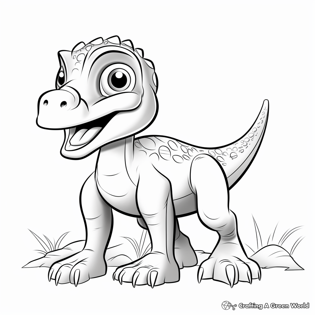 Printable Albertosaurus Dinosaur Coloring Pages for All Ages 3