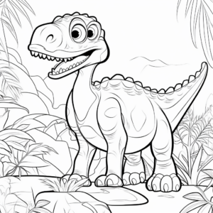 Printable Albertosaurus Dinosaur Coloring Pages for All Ages 4