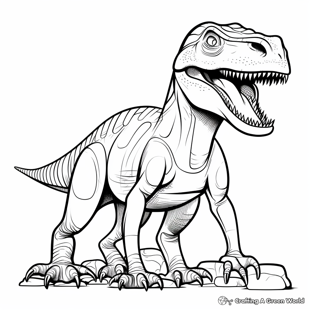 Printable Allosaurus Coloring Pages for All Ages 1