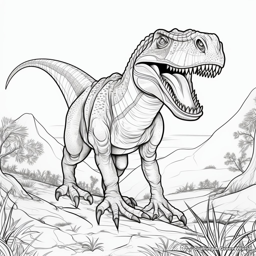 Printable Allosaurus Coloring Pages for All Ages 3