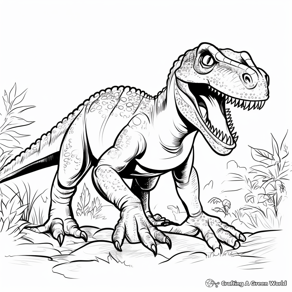 Printable Allosaurus Coloring Pages for All Ages 4