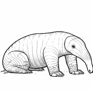 Printable Anteater Activity Coloring Pages 1