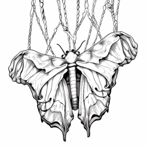 Printable Atlas Moth Pupa Coloring Pages 3