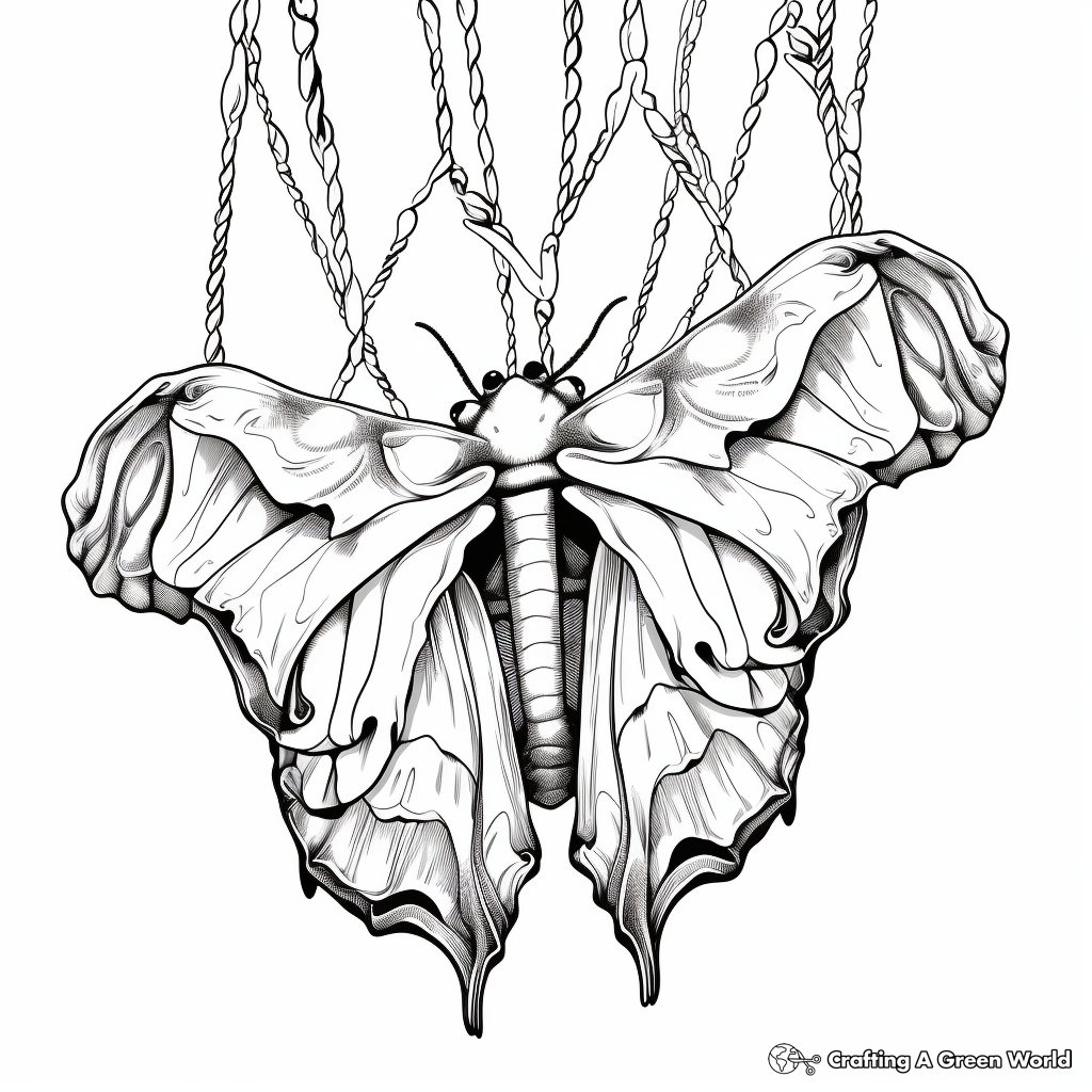 Printable Atlas Moth Pupa Coloring Pages 3