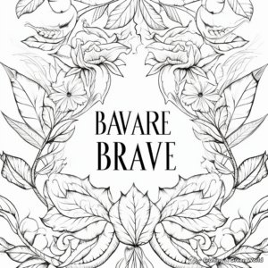Printable Be Brave Coloring Pages for Children 4