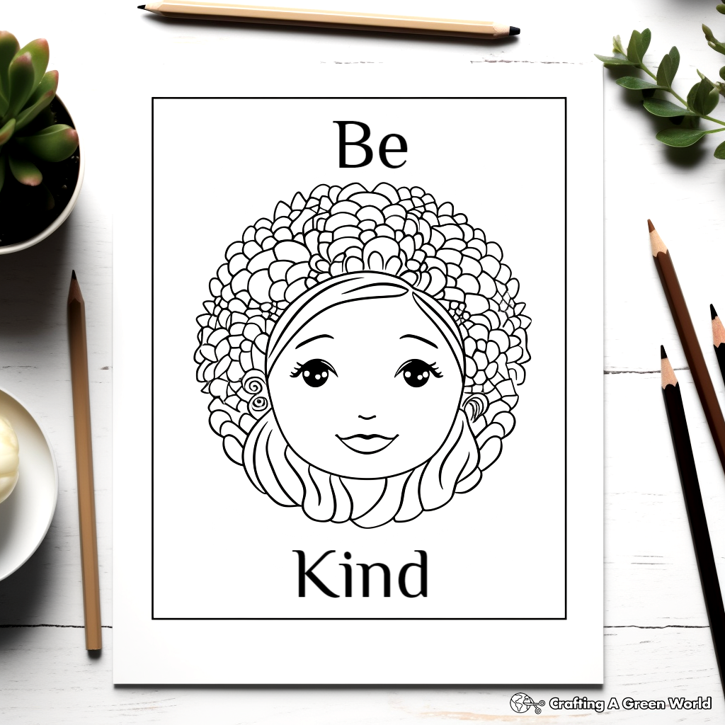 Printable Be Kind Coloring Pages 1